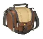 DIGITAL CAMERA SLR CAMCRODER BAG CASE POUCH PADDED TRAVEL CASELOGIC DCB36 BROWN