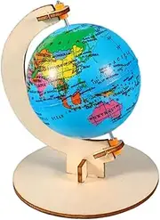Happyyami Interactive Boys and Girls' Educational Globe Handmade Diy Toy Construction Set Classroom Home Decor