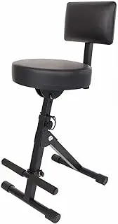 Frediuo Guitar Seat Guitar Chair Folding Heavy Duty Round Stool Drum Chair Folding Guitar Stool for Guzheng Guitar Bass Pipa Practice