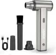 Electric air Duster - 250000RPM Brushless 3 Speeds Turbo Fan JetFan, 10000mAh Battery Compressed Air Duster Cordless Dust Blower Air Blower for Computer Keyboard,Outdoors,Car,Home