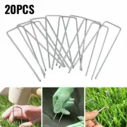 20x Metal U Shaped Turf Pin Ground Staple??s Gardening Tent Securing Pegs