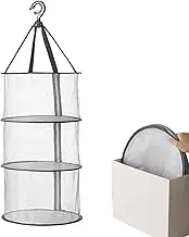 Clothing Drying Net | 3-Layer Mesh Sweater Drying Rack,Folding Drying Net Rack, Household Clothes Air Dryer with Hook for Indoor Outdoor
