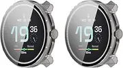 2-Pack Protective Case Intended for Suunto RACE S, Full Wrap Hard PC Screen Protector Cover Cases, HD Tempered Film Tempered Glass for RACE S Smart Watch Accessories