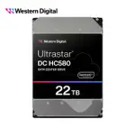 【WD 威騰】ULTRASTAR DC HC580 22TB 3.5吋企業級硬碟(0F62785)