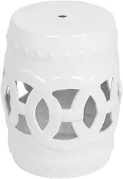 EKDJSN Ceramic Drum Garden Stool, Glazed Drum Stool, Chinese-Style Drum Stool, Multi-Function Makeup Stool, Suitable for Living Room, Balcony and Garden Use