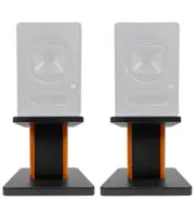 Rockville 8” Wood Studio Monitor Speaker Stands For Presonus Sceptre S6