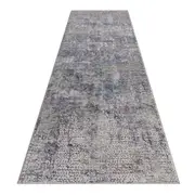 Klare Crisp Grey Blue Runner Rug