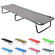 Folding Camping Cot Steel Field Hiking Outdoor Travel Multi Colours vidaXL