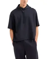 Emporio Armani Textured Short Sleeve Sweatshirt