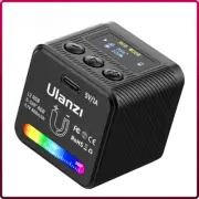 RGB Mini COB Video Camera Light Dimmable 360° Full Color Light for DSLR Camera