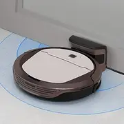 Robot Vacuum Cleaner Strong Suction Thin Super Quiet Automatically Sweeping Mopping Floor Cleaning Robot Designed for Hard Floor and Thin Carpet