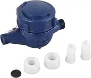 Plastic Water Meter, Cold Water Meter with Visual Display Screen, Single Water Flowing Wet Table Measuring Tool for Garden Home