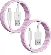 [Apple MFi Certified] Car Carplay Cable for iPhone 16 15,2Pack 6.6Ft USB A to USB C Fast Car Charger Nylon Braid Cord for iPhone 16/16 Plus/16 Pro/16 Pro Max/15/15 Plus/15Pro/15 Pro Max iPad Pro 12.9