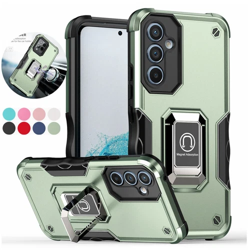 Fr Samsung Galaxy A73 A54 A35 A23 A16 Magnetic Shockproof Ring Stand Rugged Case