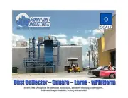 O Scale Dust Cyclone Sq. L. wPlatform Building Structure Train Layout