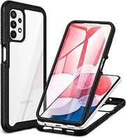 [CENHUFO] for Samsung A13 4G Case (Not fit A13 5G), Built-in Screen Protector Military Grade Shockproof Clear Case 360° Full Body Protective Rugged Bumper Phone Case for Samsung Galaxy A13 4G