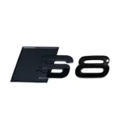 For Audi S8 A8 Rear Emblem Boot Trunk Back Badge Sticker All Gloss Black (for: Audi)