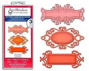 Spellbinders Shapeabilities FANCY TAGS TWO 3 DIES ORNATE S5-030