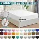 2200TC Series Extra Deep Soft Bottom Fitted Sheet Cover King/Queen/D/King Single