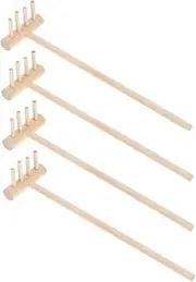 Toddmomy 4pcs Mini Sand Rakes for Sandbox and Garden Micro Landscape Tools for Tabletop Rakes and Miniature Garden Tools Table Mini Rakes