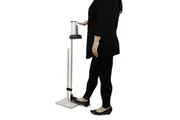 Lirash Touch Free Hand Sanitiser Dispenser Station | Floor Stand | Foot Operated | White Black