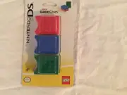 Nintendo DS LEGO brick Games Cases New Red, Blue, Green