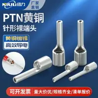 在飛比找樂天市場購物網優惠-PTN插針形冷壓接線端子裸端頭1.25/2/5.5-9/10