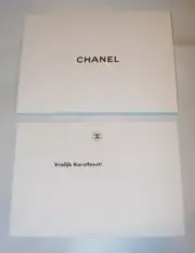 Authentic COCO CHANEL gift note Card & Envelope VROLIJK KERSTFEEST CHRISTMAS