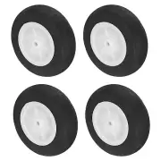 RC Airplane Sponge Wheels 3.52"OD x 25"T RC Model Plane Aircraft Wheel 4 Pcs