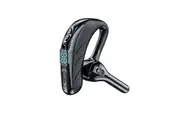 Single Earpiece Bluetooth Headset Wireless Earphone HiFi Sound Digital Display-Black