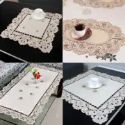White Lace Tablecloth Elegant Floral Table Cloth Wedding Oval Rectangle Square