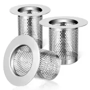 3 Pcs Sink Drain Strainer Basket Drainer Filter Clog Stopper