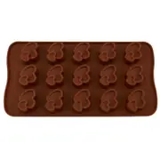 5PCS 15 Grid Double Heart Ice Tray Mold Three-dimensional Ice Box Chocolate Ice Tray Baking Mold