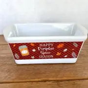 "HAPPY PUMPKIN SPICE SEASON" Royal Norfolk Harvest Mini Loaf Cake Pan NEW