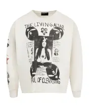 Living Alter long-sleeve T-shirt Faded White