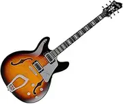 Hagstrom SUVIK-TSB Super Viking Semi-Hollow Body Tobacco Sunburst