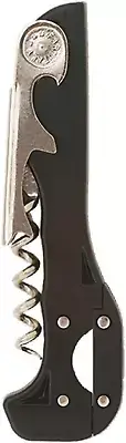 2031-01 Boomerang Customizable Two-Step Waiter'S Corkscrew Handle, Black with Ch