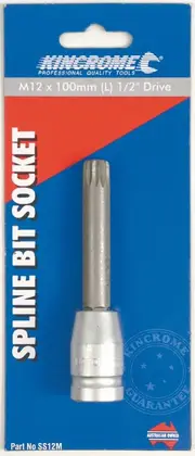 Kincrome SS12M - Spline Socket 1/2" Drive 12mm