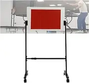 Vertical Table Tennis Rebound Board,Movable Self Training Pingpong Return Board, Adjustable Accessory for Home Gyms Schools