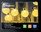 Brightown Solar String Lights Outdoor 60 LED 35.6Feet Crystal Globe Warm White