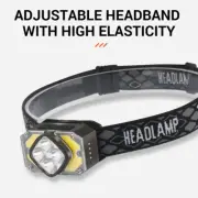 Waterproof Headlamp Headlight COB Torch Work Light Smart Sensor Induciton Bright