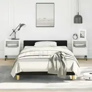 vidaXL Bed Frame without Mattress Black King Single Size Fabric