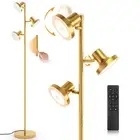 LED Tree Floor Lamp, 36W Industrial Dimmable Standing Lamp with Remote & Touc...