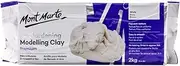 Mont Marte Premium Air Hardening Modelling Clay, White, 2 kg