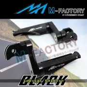 Shinobi Black Adjustable Front Footpegs 40mm for Streetfighter 1098cc S 08-13