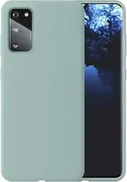 Liquid Silicone Phone Case for Samsung S20 6.2" /Full Body Protection/Shockproof/Gel Rubber/Cover Case Drop Protection MintGreen