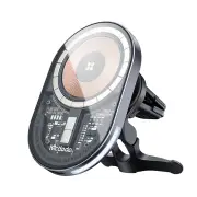 Mcdodo 15W Magnetic Wireless Charger Car Mount PD3.0 QC3.0 Fast Charging Transparent 360° Rotation Breathing Light