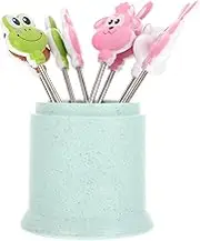 KOCKSHION 16Pcs Stainless Steel Fruit Picks Cocktail Sticks for Fruit Chips and Snacks Elegant Skewers for Parties Easy to Clean Lightweight Design