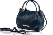 [Baroncelli] Italian Leather Purse for Women Genuine Soft Leather Medium Size Shoulder Crossbody Bag Made in Italy