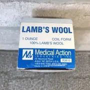 NEW LAMB’S WOOL MEDICAL ACTION 1 OZ. COIL FORM SUPPLY SOFT CLEAN FOOT/TOE PAIN